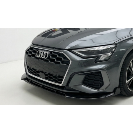 Splitter anteriore per Audi A3 8Y S Line V2 (Cod. CW-CWBFSW-IA0015PB)