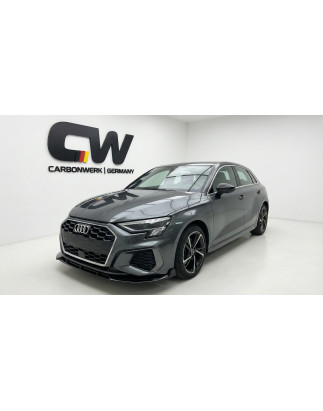 Splitter anteriore per Audi A3 8Y S Line V2 (Cod. CW-CWBFSW-IA0015PB)
