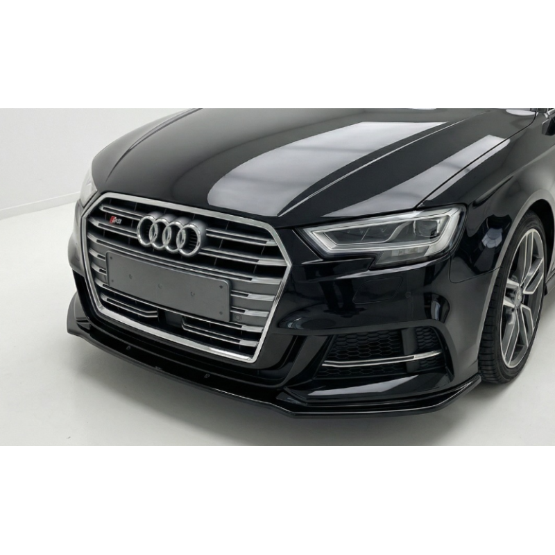 Splitter anteriore per Audi A3 8V FL S Line FL V1 (Cod. CW-CWFS2-AU-A38VFL-SSL-V1-A1)