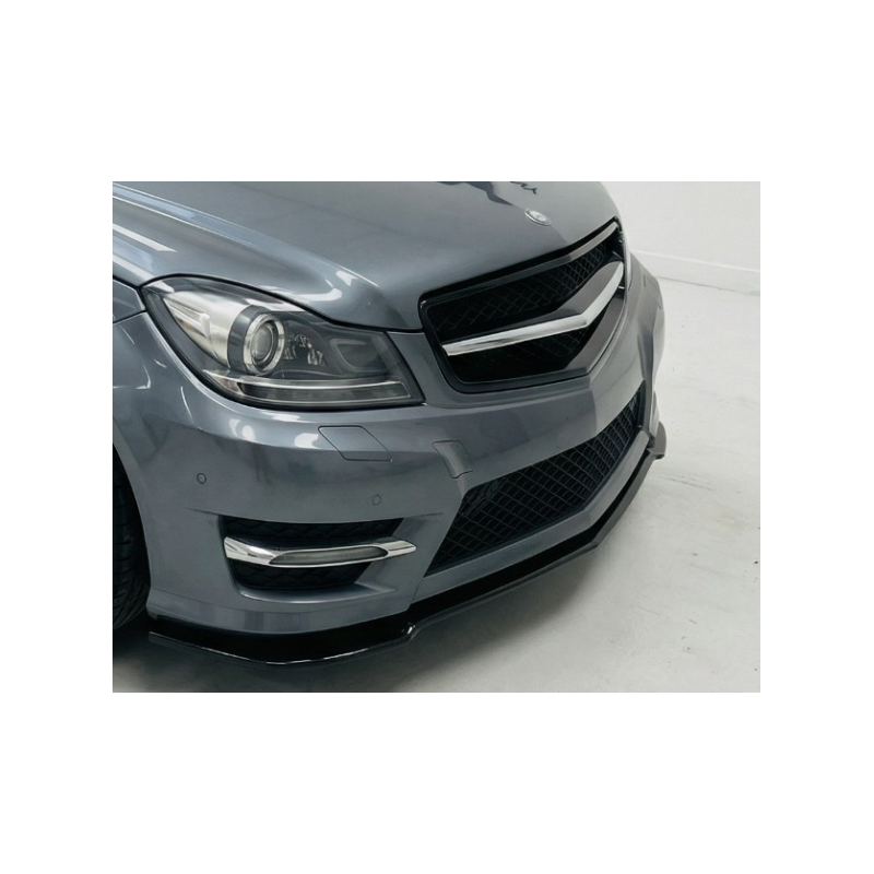 Splitter anteriore per Mercedes-Benz C Series W204 AMG Line V2 (Cod. CW-CWFS2-MB-W204-AMGL-V1-A1)