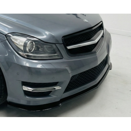 Splitter anteriore per Mercedes-Benz C Series W204 AMG Line V2 (Cod. CW-CWFS2-MB-W204-AMGL-V1-A1)