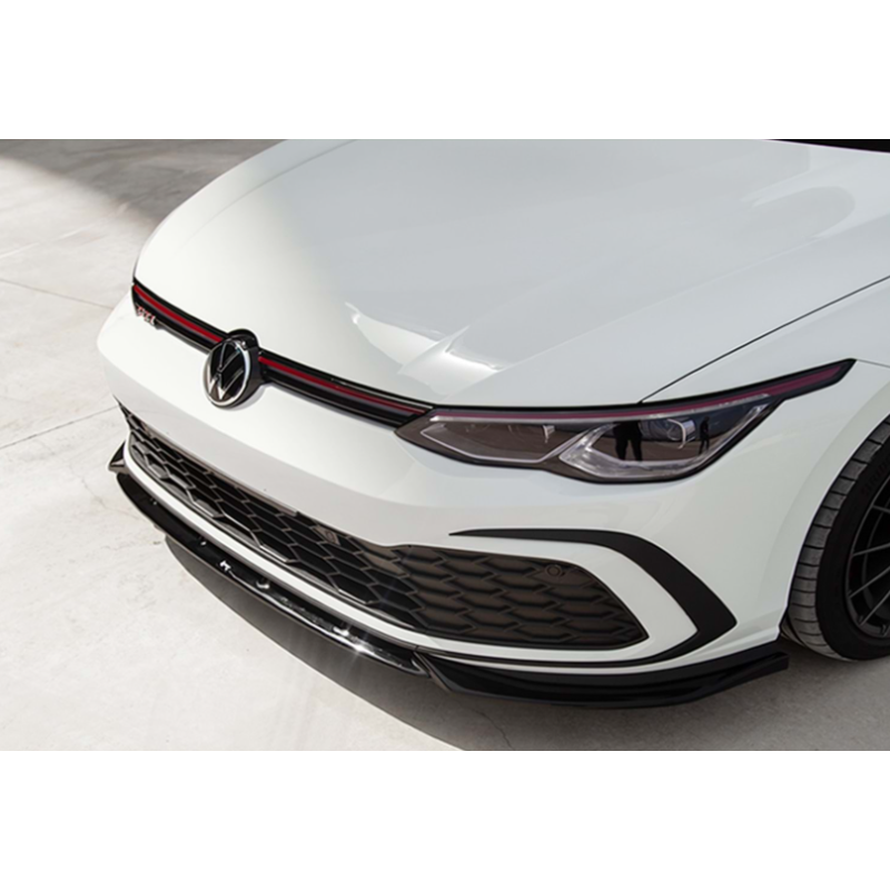 Splitter anteriore per Volkswagen Golf MK8 GTI V1 (Cod. CW-CWMX-BFS-PV3019PB)