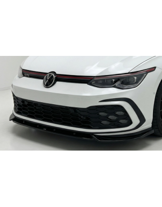 Splitter anteriore per Volkswagen Golf MK8 GTI V1 (Cod. CW-CWMX-BFS-PV3019PB)