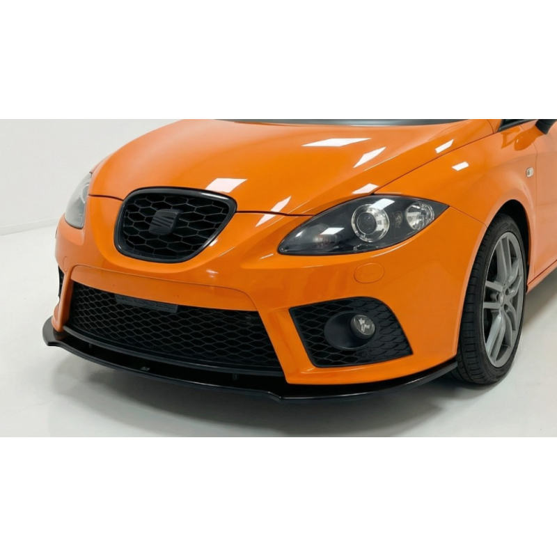 Splitter anteriore per Seat Leon MK2 FL FL (Cod. CW-CWFS2-SE-LN2FL-CFR2-V1-B1)