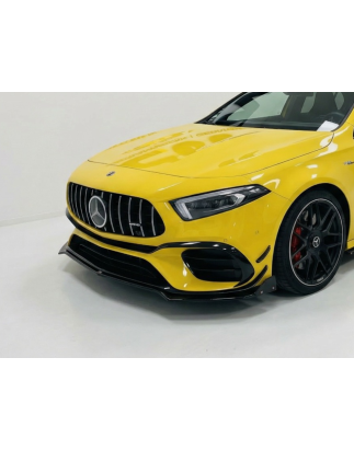 Splitter anteriore per Mercedes-Benz A Series W177 (Cod. CW-CWFS2-MB-W177-AMGA45-SA-V1-A1)