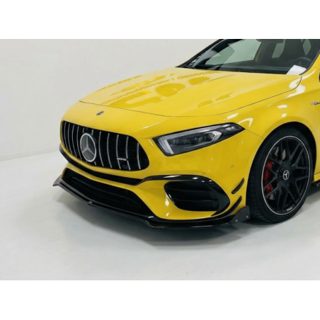 Splitter anteriore per Mercedes-Benz A Series W177 (Cod. CW-CWFS2-MB-W177-AMGA45-SA-V1-A1)