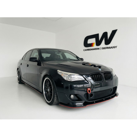Splitter anteriore per BMW Serie 5 E60 M Tech V1 (Cod. CW-CWFS2-BW-E60-MPC-V1-B1)