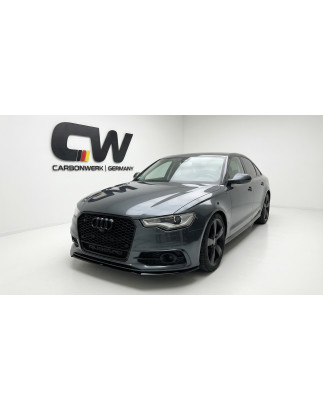 Splitter anteriore per Audi A6/S6 C7 S Line S6/S Line (Cod. CW-CWFS2-AU-A6SC7-SSL-V1-A1)