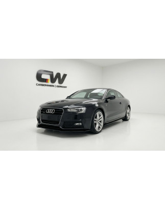 Splitter anteriore per Audi A5 2011 - 2016 SLINE FL V1 (Cod. CW-CWFS2-AU-A5SL-B8FL-V1-A1)