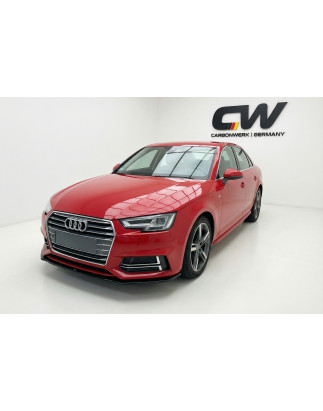 Splitter anteriore per Audi A4/S4 B9 SLINE (Cod. CW-CWFS2-AU-A4-B9S4-V2-A1)