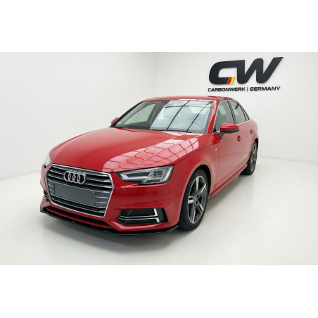 Splitter anteriore per Audi A4/S4 B9 SLINE (Cod. CW-CWFS2-AU-A4-B9S4-V2-A1)