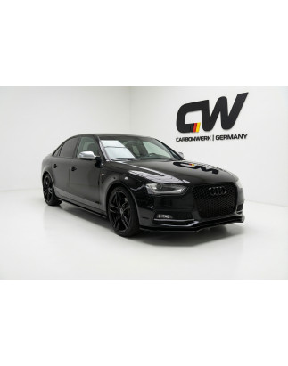 Splitter anteriore per Audi A4/S4 B8 FL SLINE FL V1 (Cod. CW-CWFS2-AU-A4S4-B8FL-V1-A1)