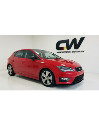 Splitter anteriore per Seat Leon 2012 - 2016 V1 (Cod. CW-CWFS2-SE-LE-MK3CP-V1-B1)