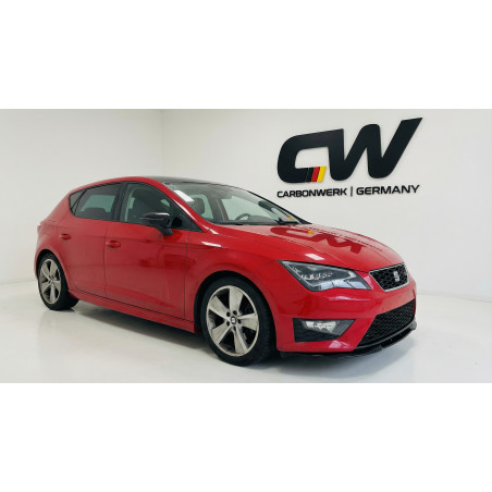 Splitter anteriore per Seat Leon 2012 - 2016 V1 (Cod. CW-CWFS2-SE-LE-MK3CP-V1-B1)