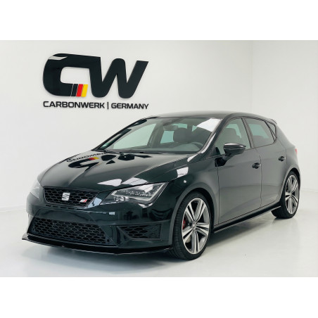 Splitter anteriore per Seat Leon 2012 - 2016 V1 (Cod. CW-CWFS2-SE-LN3-CFR-V1-B1)
