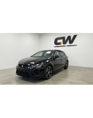 Splitter anteriore per Seat Leon 2012 - 2016 V1 (Cod. CW-CWFS2-SE-LN3-CFR-V1-B1)