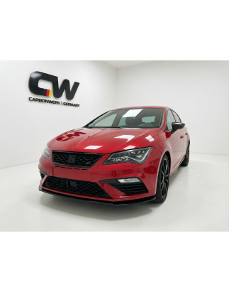 Splitter anteriore per Seat Leon MK3 FL FL V1 (Cod. CW-CWFS2-SE-LN3FL-CFR-V1-B2)