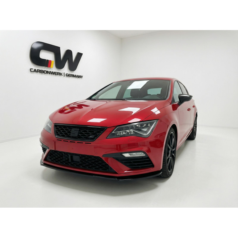 Splitter anteriore per Seat Leon MK3 FL FL V1 (Cod. CW-CWFS2-SE-LN3FL-CFR-V1-B2)