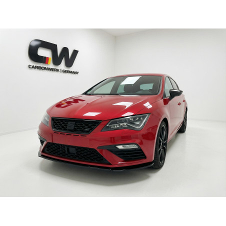 Splitter anteriore per Seat Leon MK3 FL FL V1 (Cod. CW-CWFS2-SE-LN3FL-CFR-V1-B2)