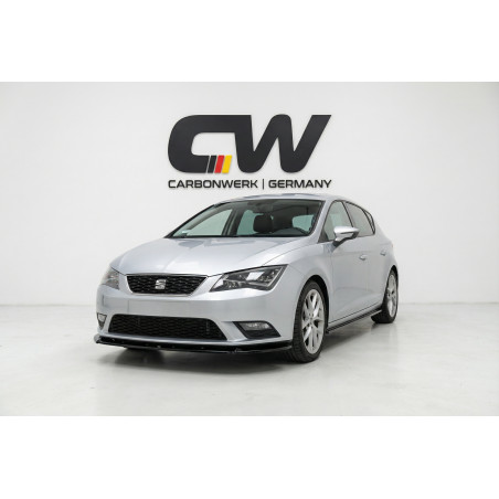 Splitter anteriore per Seat Leon MK3 V1 (Cod. CW-CWFS2-SE-LE3-FRB-V2-B1)