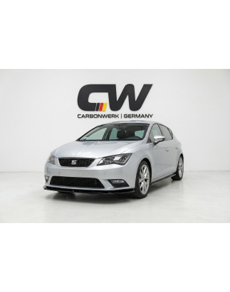Splitter anteriore per Seat Leon MK3 V1 (Cod. CW-CWFS2-SE-LE3-FRB-V2-B1)