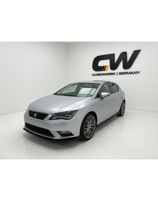 Splitter anteriore per Seat Leon MK3 V2 (Cod. CW-CWFS2-SE-LN3-CFR-V2-B1)