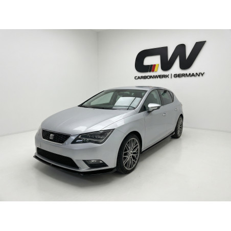 Splitter anteriore per Seat Leon MK3 V2 (Cod. CW-CWFS2-SE-LN3-CFR-V2-B1)