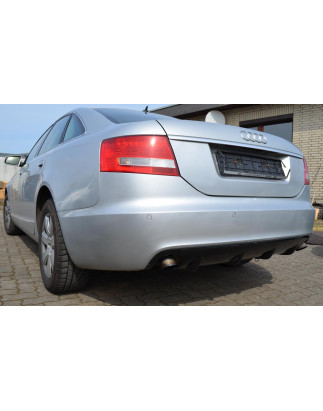 Diffusore paraurti posteriore berlina 2004-2008 stile RS4 Audi A6 C6 2004-2008 (Cod. TF-BFT00031)