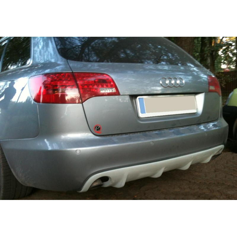 Diffusore del paraurti posteriore in look RS Audi A6 berlina / avant C6 2008-2011 (Cod. TF-BFT00042)