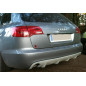 Diffusore del paraurti posteriore in look RS Audi A6 berlina / avant C6 2008-2011 (Cod. TF-BFT00042)
