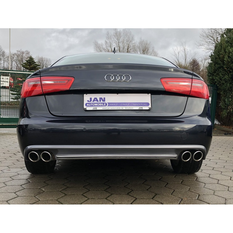 Diffusore paraurti posteriore 4 tubi S6 look berlina Audi A6 C7 2011-2014 (Cod. TF-BFT00052)