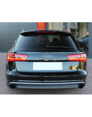 Diffusore paraurti posteriore 2 tubi S6 look Avant Audi A6 C7 2011-2014 (Cod. TF-BFT00053)