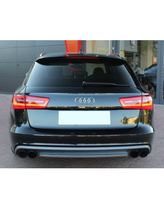 diffusore paraurti posteriore tubo serie RS6 look avant Audi A6 C7 2011-2014 (Cod. TF-BFT00055)