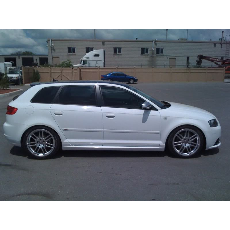 Minigonne sottoporta look votex Audi A3 8PA Sportback 5 porte 2005-2008 (Cod. TF-BFT00084)