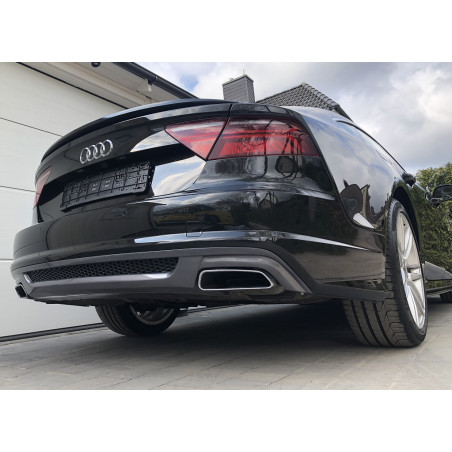 aspetto sline del diffusore del paraurti posteriore Audi A7 2014-2017 (Cod. TF-BFT00211)