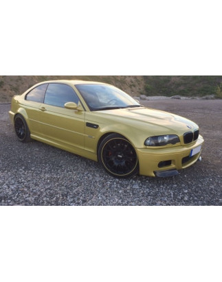 Spoiler paraurti anteriore 2 pezzi Mpackage look CSL BMW Serie 3 E46 (Cod. TF-BFT00265)