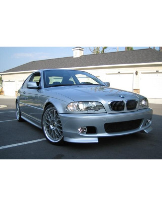 Minigonne laterali paraurti anteriore 2 pezzi alette CSL look anteriore M3 BMW Serie 3 E46 (Cod. TF-