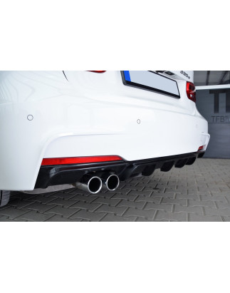 Diffusore paraurti posteriore 2 tubi sinistro Performance Mpackage BMW Serie 3 F31 (Cod. TF-BFT00296
