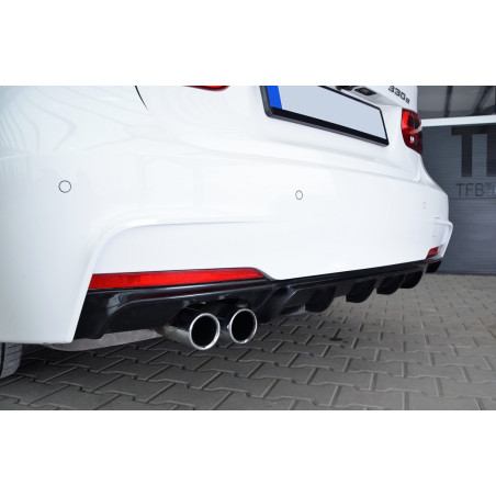 Diffusore paraurti posteriore 2 tubi sinistro Performance Mpackage BMW Serie 3 F31 (Cod. TF-BFT00296