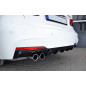Diffusore paraurti posteriore 2 tubi sinistro Performance Mpackage BMW Serie 3 F31 (Cod. TF-BFT00296