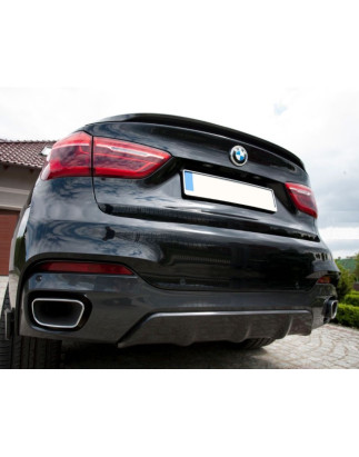 Diffusore del paraurti posteriore in stile Performance BMW X6 F16 (Cod. TF-BFT00389)