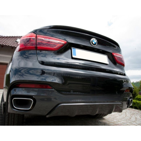 Diffusore del paraurti posteriore in stile Performance BMW X6 F16 (Cod. TF-BFT00389)