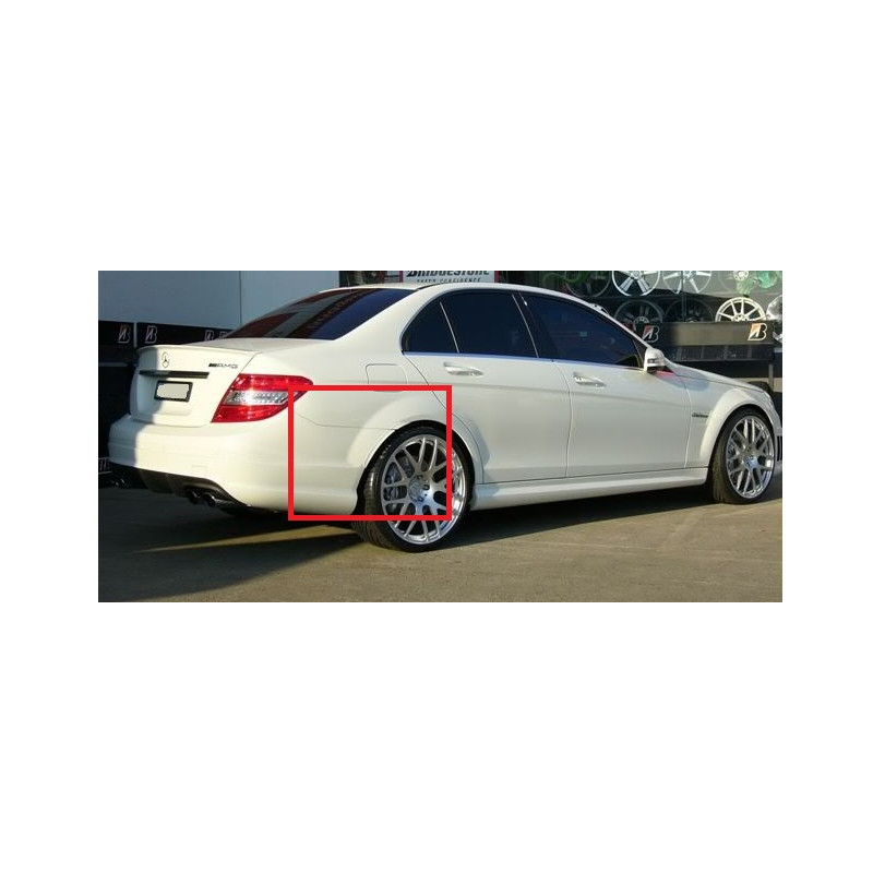Parafanghi posteriori look AMG MERCEDES Classe C W204 (Cod. TF-BFT00611)