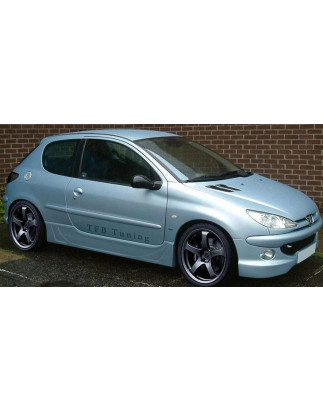 Minigonne laterali versione 3 porte PEUGEOT 206  (Cod. TF-BFT00812)