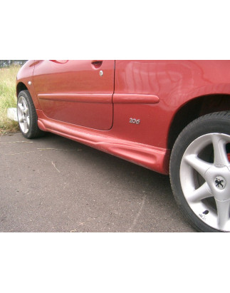 Minigonne laterali versione 3 e 5 porte PEUGEOT 206  (Cod. TF-BFT00813)