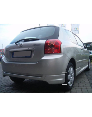 Spoiler paraurti posteriore in 2 parti look sportivo dal 2004- TOYOTA Corolla HB E12 2002- (Cod. TF-