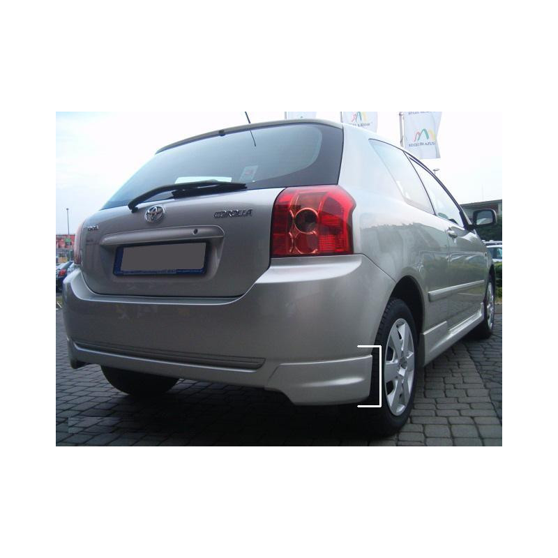 Spoiler paraurti posteriore in 2 parti look sportivo dal 2004- TOYOTA Corolla HB E12 2002- (Cod. TF-