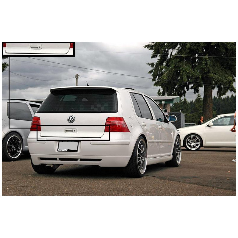 Spoiler, bocchettone paraurti sul portellone, versione HB VOLKSWAGEN Golf IV (Cod. TF-BFT01037)