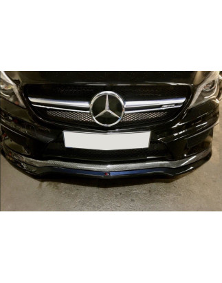 SPLITTER ANTERIORE v.1 MERCEDES CLA 45 AMG C117 (PREFACE) (Cod. M-ME-CLA-117-AMG-FD1G)