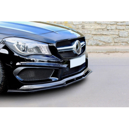 SPLITTER ANTERIORE v.2 MERCEDES CLA 45 AMG C117 (PREFACE) (Cod. M-ME-CLA-117-AMG-FD2G)